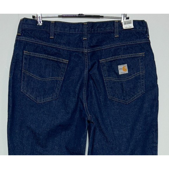 Carhartt FR Jeans Mens 36x30 Blue Cat2 NFPA 2112 Flame Resistant Chippewa Chore - Picture 4 of 11